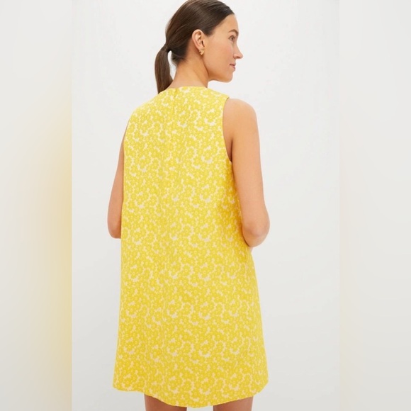 Tuckernuck yellow daisy jacquard grace dress- small NWT (retail $198) heritage - Picture 2 of 8